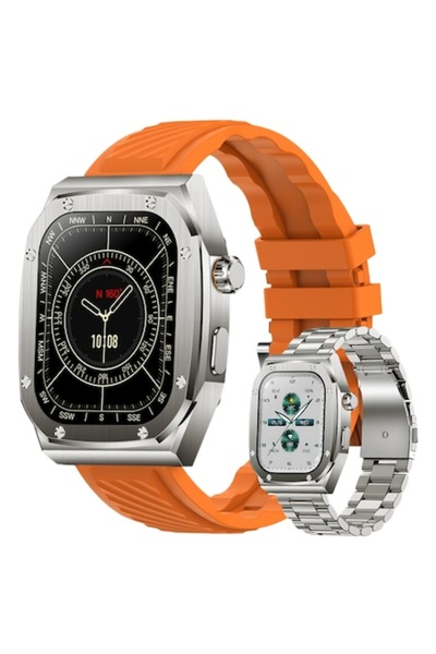 KleVero Z79Max Orange Smartwatch, 2.1" Display, IP68, 121 Sport Modes