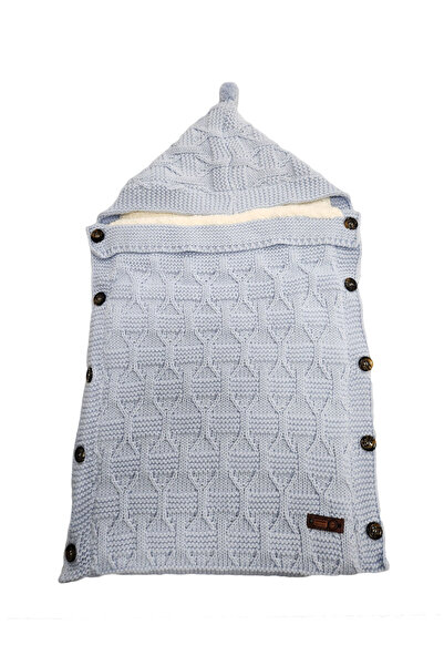 fantasialand Port-bebe cu aspect tricotat, culoare bleu