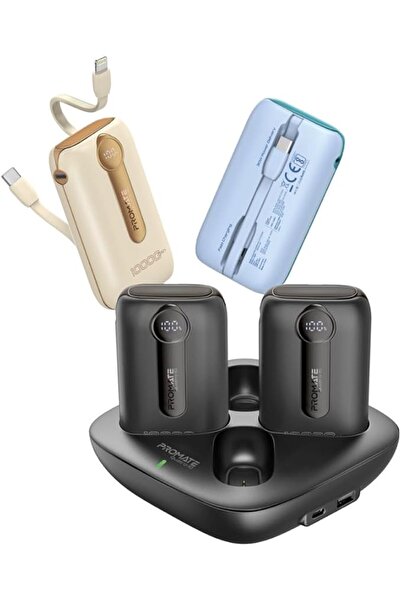 Promate Quatro-10 4-piece 10000mAh Power Bank Kit with Charging Dock