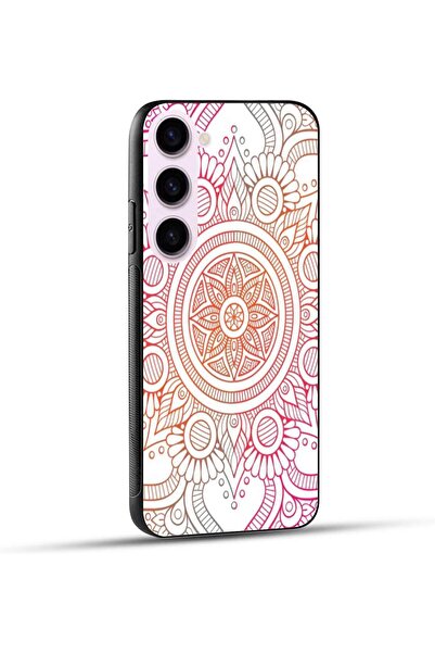 Generic Motif Pattern Protective Case with Soft Black Edges for Samsung Galaxy S23 (Multi-color)