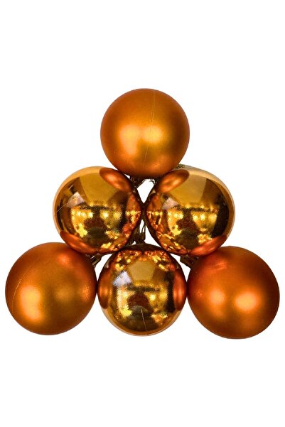 BKMC PARTY 6 BUCĂȚI ORNAMENT POMODORI DE CRĂCIUN PENTRU BRAD 6 CM