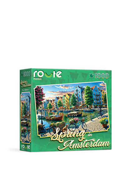 ROUTE Amsterdam da Bahar Temalı Puzzle (1000 Parça) 48×68 cm