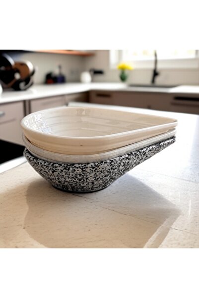 BARITCIOGLU Damla Snack Bowl Sauce Bowl Jumbo Size 3 Pieces