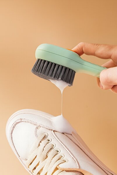 poswicon Dish Kitchen Bathroom Brush Cleaning Brush with Detergent Tank Boots Shoes Brush Sink Brush