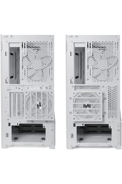 Lian Li Lancool 216 E-ATX Mid-Tower Gaming PC Case - White, RGB, 2×160mm & 1×140mm Fans