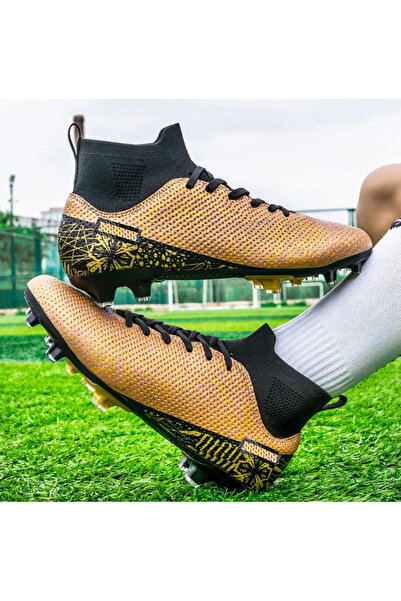 Donbella Donbest Men's Football Boots - Artificial Grass (FG/AG) Gold 41 EU