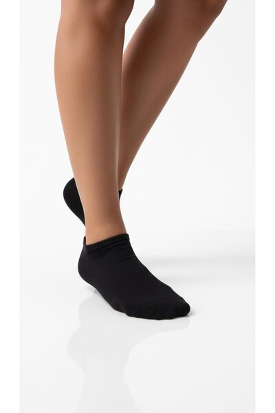 Plus Scorpion Γυναικείες κάλτσες από βαμβακερό αόρατο υλικό σετ 4 τεμαχίων – Μαύρο / Λευκό / Μικτό χρώμα – Αντιολισθητικές με σιλικόνη, ιδιότητας εξασφάλισης από τον ιδρώτα