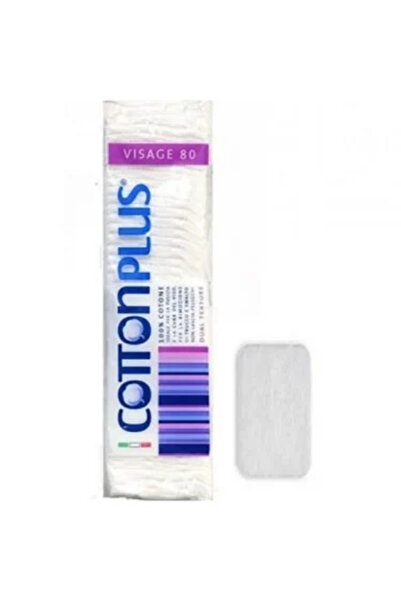 Cotton Plus قطن تجميلي إيطالي أصلي 100%، 80 قطعة