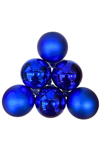 BKMC PARTY 6 BUCĂȚI ORNAMENT POMODORI DE CRĂCIUN PENTRU BRAD 6 CM