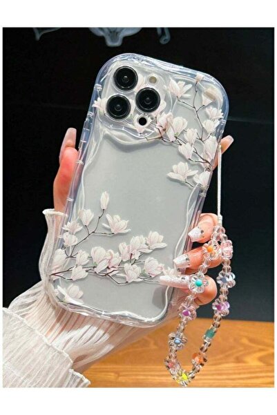 Generic Cover and case for iPhone 16 Pro Max - floral design with pendant