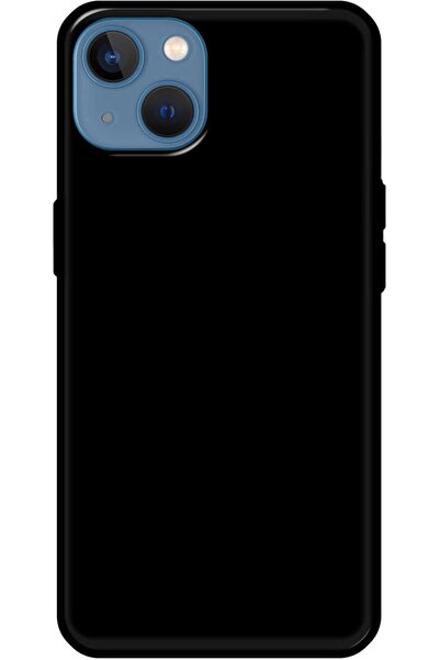 Generic Abstract Protective Case with Soft Black Sides for Apple iPhone 13 - Black (Color001)