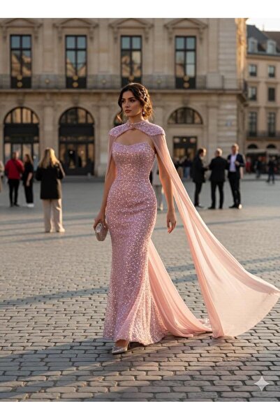 drfan Embroidered evening dress