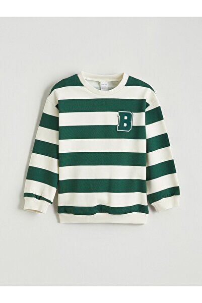 LC Waikiki Lcw Baby Striped Baby Boy Thick Sweatshirt