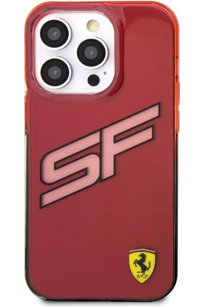 CG Mobile Ferrari Case for iPhone 15 Pro (6.1) — SF Initials, Scratch & Shock Resistant