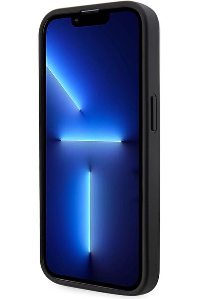 CG Mobile Rhinestone-Embellished Protective Case for iPhone 15 Pro (6.1") - Black Silicone