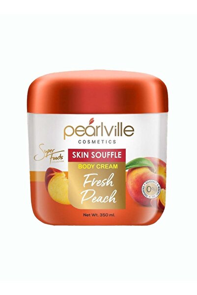 Pearlville كريم للجسم برائحة الخوخ المنعشة - ٣٥٠ مل | ترطيب ناعم ورائحة خوخ م...