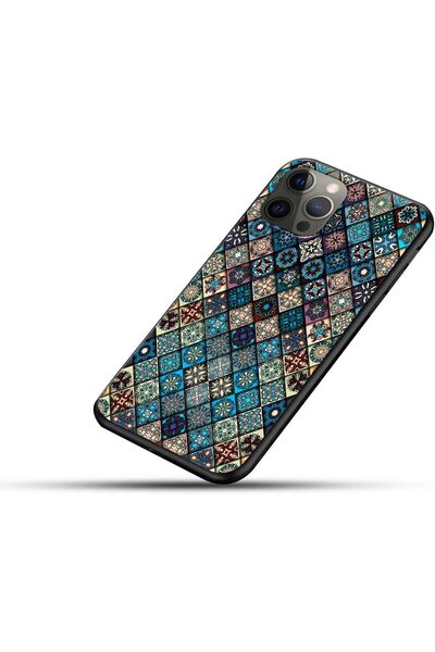 Generic Mandala Protective Case with Soft Black Sides for Apple iPhone 12 Pro - Khales (Multi-color)