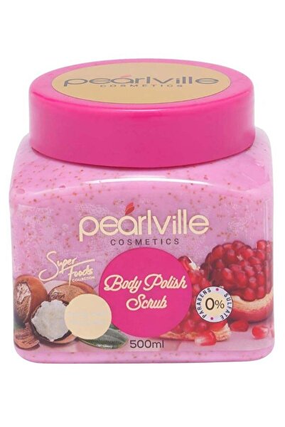 Pearlville مقشر الجسم سوبر فودز بزبدة الشيا والرمان - 500 مل