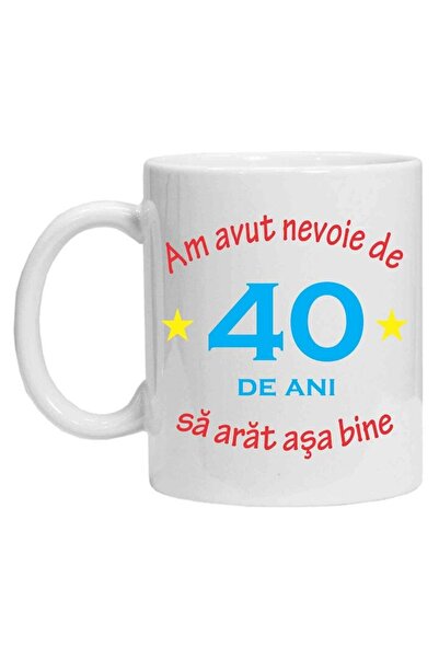 CRD PRINT Personalized ceramic mug "I needed 40 years" 330 ml
