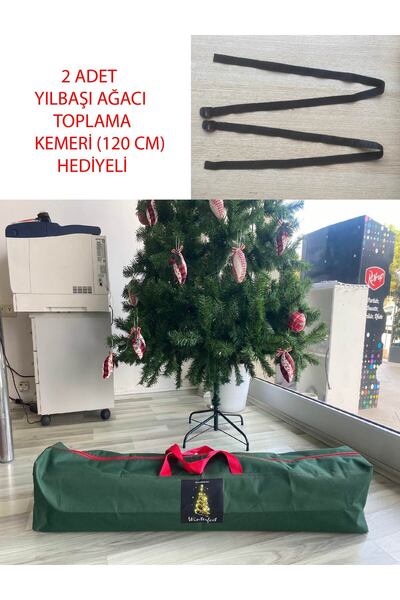 Empressco Yeşil Yılbaşı Ağacı Taşıma ve Saklama Çantası 210-300 cm Uyumlu