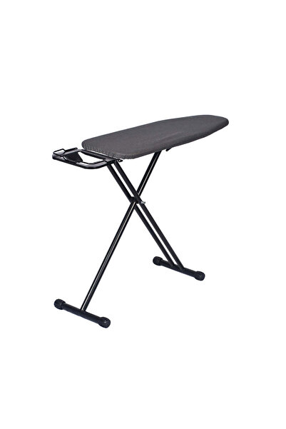 Easton Foldable Ironing Board with Iron Rest - Black