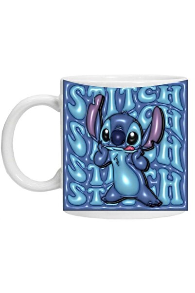 CRD PRINT Personalized mug with "Stitch 2" print, White, Ceramic, 330 ml