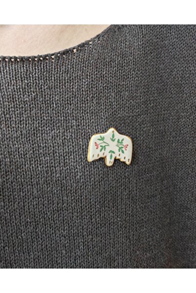 Aterra Studyo Seramik Kuş Broş