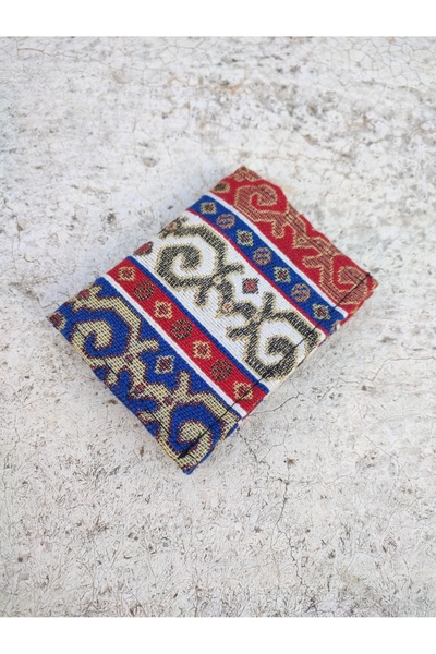 JANJAN Ethnic Patterned Sports Wallet, Kilim Patterned Wallet, Children's Wallet, Fabric Wallet