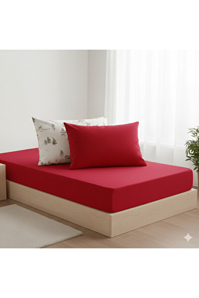 ELEGANCEHOME Flannel, Snow, 100% Cotton, Single, Fitted Sheet Set