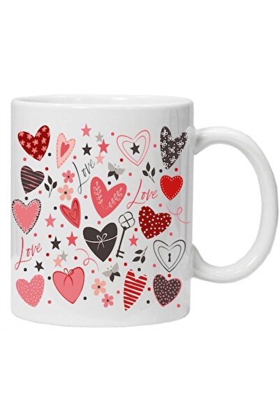 CRD PRINT Personalized mug with message "love model 5" (model 5), CRD PRINT, 330 ml, white