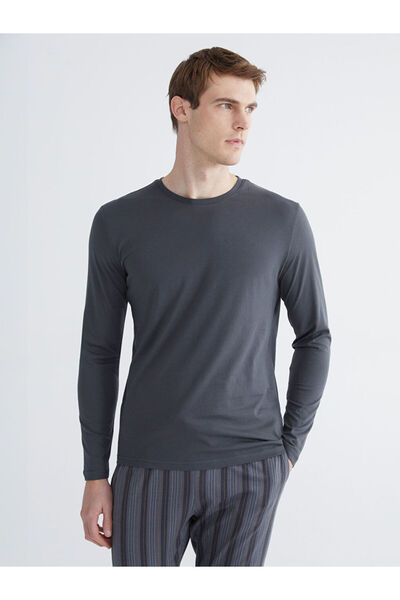 LC Waikiki Anthracite Standard Fit Men's Pajama Set