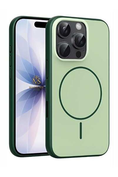 Massemr Apple iPhone 16 Pro Max Magsafe Compatible Transparent Shock Absorbing Premium Protective Phone Cover