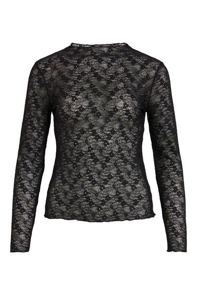 VILA Oberteil mit langen Ärmeln VIFAY Stehkragen