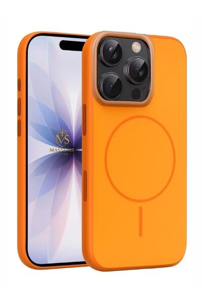 Massemr Apple iPhone 16 Pro Max Magsafe Compatible Transparent Shock Absorbing Premium Protective Phone Cover