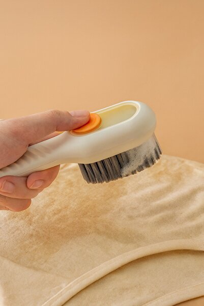 poswicon Practical Hand Cleaning Brush with Multi-Purpose Detergent Container | Shoe Boot Cleaning Washing Brush