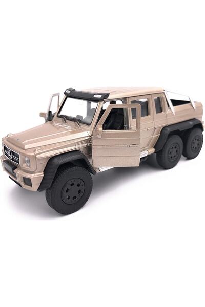 TOPROCKSTORE 1:36 سيارة مرسيدس G63 Amg 6x6 معدنية باللون البيج