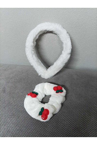 JHTshop Plush Crown and Bagel Hair Clip Set