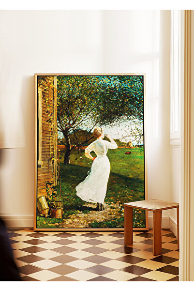 ARTHOUSECOLLECTIVE Winslow Homer Poster - the Dinner Horn - Frameless Poster in Painting Dimensions