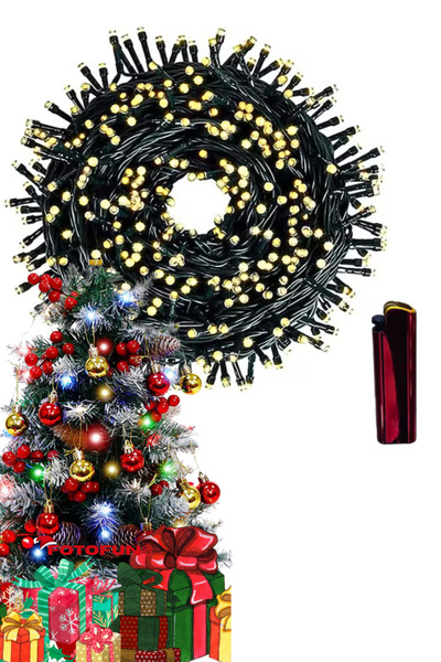 FOTOFUN Εγκατάσταση φωτισμού LED + αναπτήρας, 8 εφέ φωτισμού, αδιάβροχο IP44,...