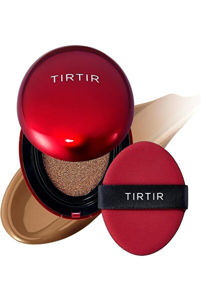 TIRTIR Mask Fit Red Cushion Foundation 43N Deep Cocoa, 18g Japan's No.1 Choice for Glass skin, Long-Lasting