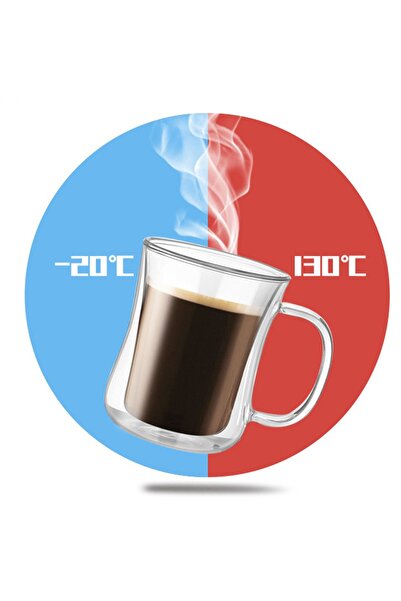 Generic Set of two glass cups, size 220ml