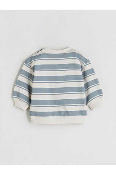 LC Waikiki Lcw Baby Crew Neck Striped Baby Boy Sweatshirt and Sweatpants