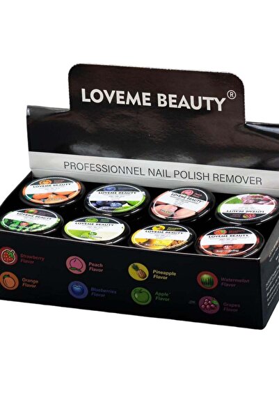 LOVEME BEAUTY مزيل طلاء الأظافر من لافمي بيوتي، 8 قطع متعددة الألوان