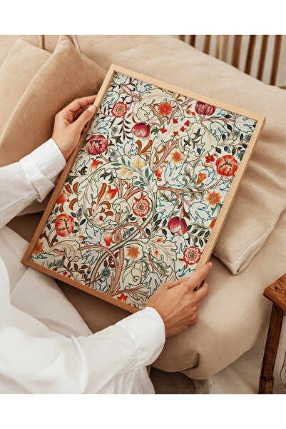 ARTHOUSECOLLECTIVE William Morris Poster - Flower Pattern - Frameless Poster in Painting Dimensions