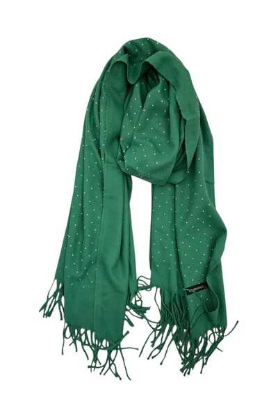 by Alexandra Vacarusi Women's shawl autumn winter model with applied stones