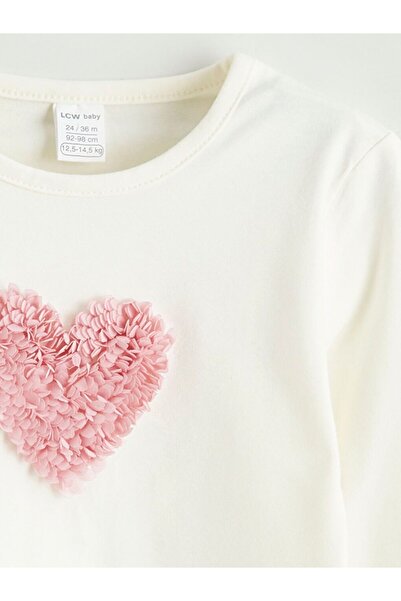 LC Waikiki LCW baby Crew Neck Baby Girl T-Shirt