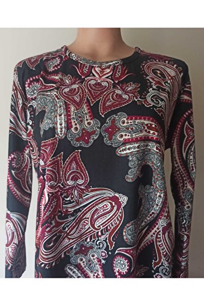 Noname Balanne Autumn Winter Season Suede Mother Combed Cotton Crew Neck Slit...