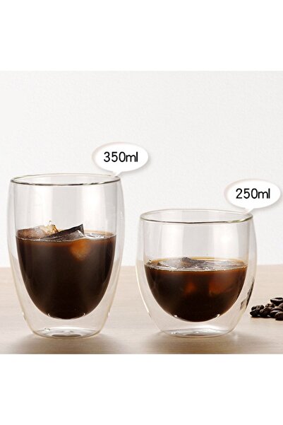 Generic Set of two glass cups, size 250ml