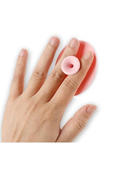 SUPER TRENDS Set of 2 Soft Silicone Baby Brushes for Removing Crusts Hypoallergenic Milk Pink