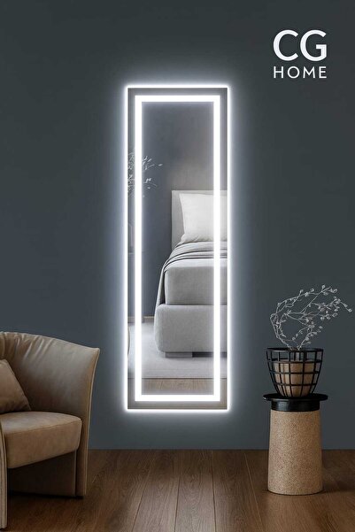 CG HOME Biga Ledli Ayna, Dekoratif Ayna, Led Ayna, Salon Aynası, Konsol Aynas...